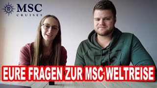 Eure Fragen zur MSC Weltreise beantwortet MSC World Cruise 2024 🛳️ MSC Poesia Weltreise 005 [upl. by Evangeline]