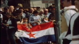 Josip Broz TITO veličanstven doček u Splitu 1977  Split SR Hrvatska [upl. by Eanyl]