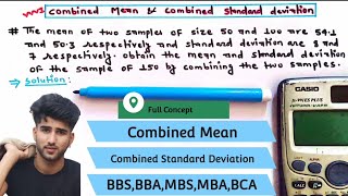 Combined Mean and Combined Standard Deviation  Mean and Standard Deviation of two samples [upl. by Mike]