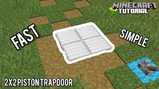 Flush 2x2 Piston Trapdoor  Minecraft 121 Redstone Tutorial [upl. by Raseda783]