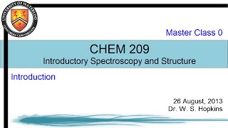 Spectroscopy I  Master Class 0 Introduction [upl. by Sihtam]