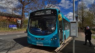 COUNTRYSIDE THRASH Ride on Arriva Midlands VDL SB200 Wright Pulsar 2 3800 TUI 7932 Route 158 [upl. by Kulda]