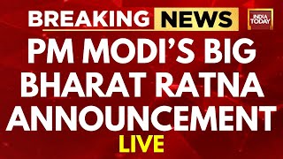 LIVE PM Modi Announces Bharat Ratna For Chaudhary Charan Singh Narasimha Rao amp M S Swaminathan [upl. by Anerroc]