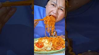 video hernu bhayo  spicy noodles challenge  nepali muknang spicynoodles [upl. by Aicilec]