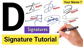 ✅ Signature Style Of My Name  A To Z signature style  D signature style signature [upl. by Secnarf]