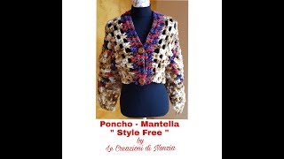 PONCHO  MANTELLA quot STYLE FREE quot A UNCINETTO [upl. by Neehar]