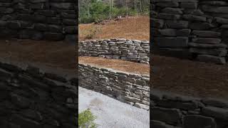 Rock Retaining Wall Complete [upl. by Lenno570]