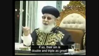 HaRav Ovadia Yosef ZTquotL on WigsSheitels English Subtitles [upl. by Ahsikyt92]