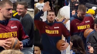 Nikola Jokic took the GAME BALL immediately after Utah Jazz x Denver Nuggets game [upl. by Russel834]