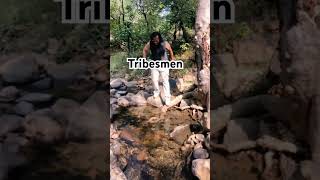 tribesmen tribe trending chittorgarh safari forest nature river power [upl. by Wina]