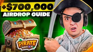 FREE NEW Play To Earn Game  Pirate Nation How To Earn amp Gameplay [upl. by Yatnod]