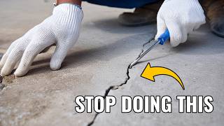 How to Fix Cracks in My Concrete A DIY Guide [upl. by Odlanor]