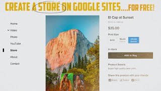 Google Sites Set up a Store amp Sell Products for FREE InDepth Tutorial 2024 [upl. by Gino116]