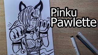 😍PINKU PAWLETTE drawing💋 [upl. by Derayne]