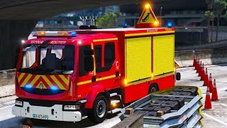 GTA 5 MON PREMIER ACCIDENT DE LA ROUTE  SAPEURSPOMPIERS INTERVENTION31 [upl. by Felic]