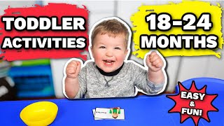 FUN amp EASY ACTIVITIES FOR 1824 MONTHS  Developmental Toddler Activities 1824 Months [upl. by Vanessa403]