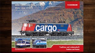 Fleischmann Winterneuheiten 2018 – Modellbahn Katalog [upl. by Lockwood]