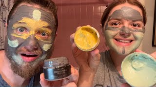 Ulluxe Facial Mask Set  Vitamin C Turmeric Clay Mask Dead Sea Mud and Salicylic Acid Mask Review [upl. by Retnyw]