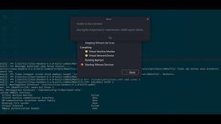 How to Fix Vmware kernel module updater error unable to start service  VMWARE Linux 15 [upl. by Adnahsal]