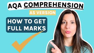 AQA Biology AS version How to get 15 marks on the COMPREHENSION [upl. by Job108]