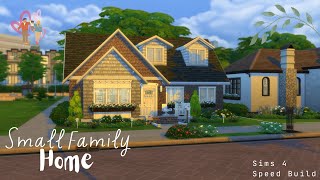 Small Family Home Sims 4 Speed Build [upl. by Eelano]