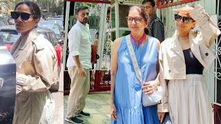 Masaba Gupta With Hubby Satyadeep Mishra And Neena Gupta Snapped At Maternity Clinic In Bandra [upl. by Aileme728]