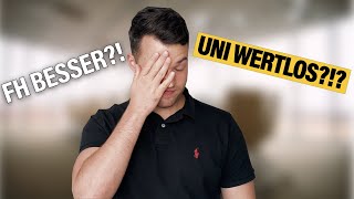 Die Unterschiede FH vs Uni Wirtschaftsingenieurwesen [upl. by Oiznun]