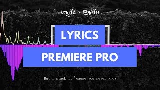 How to add Lyrics to a Music Video in Premiere Pro 2019 [upl. by Thibaut]