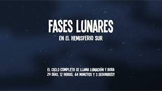 Fases lunares en el hemisferio sur [upl. by Akienahs]