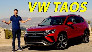 VW Taos driving REVIEW  can this new Volkswagen SUV replace the Golf  VW Tharu [upl. by Robison48]