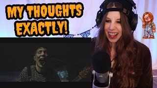 Ice Nine Kills  Assault and Batteries  Video Reaction as Eddie Vedder  ROCKTOBER [upl. by Ahtel519]