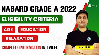 Eligibility Criteria for NABARD Grade A 2022  Age Limit amp Educational Qualification for NABARD 2022 [upl. by Mallin]