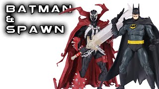 McFarlane Toys BATMAN amp SPAWN 2 Pack Action Figure Review [upl. by Martinson]