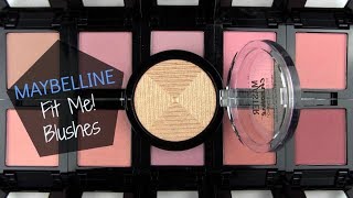 Maybelline Fit Me Blushes 2017 Live Swatches amp Review [upl. by Ahser173]