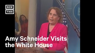 Jeopardy Champ Amy Schneider Visits White House on Trans Day of Visibility Shorts [upl. by Noval]