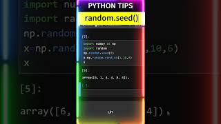 PYTHON tutorial Demystifying Random Seeds in NumPy Python [upl. by Engeddi]