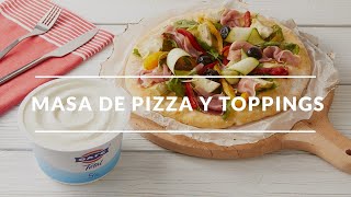 Receta Masa De Pizza Y Toppings [upl. by Campney]