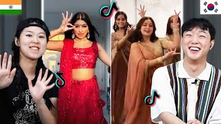 Koreans React to Bollywood Dance TikTok For The First Time  KATCHUP [upl. by Petrina]