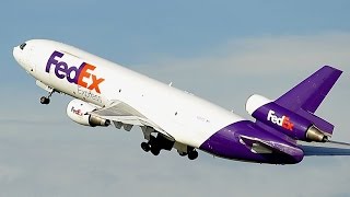 TrueSound™ DC10 MD11 767 A310 FedEx Heavy Departure  Takeoff Action at Memphis 36C [upl. by Cockburn]