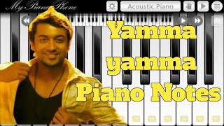 Yamma Yamma Piano Notes  7aum Arivu  piano Tutorial [upl. by Annetta]