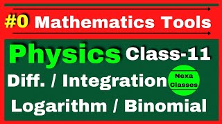 Mathematical Tools For Physics  Differentiation Integration  Class 11 Physics Mathematical Tool [upl. by Natanoj691]