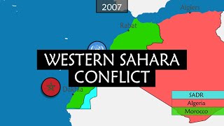 The Western Sahara Conflict  Evolution on a Map [upl. by Akcir]