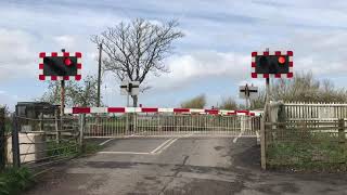 Rare Barriers Huish Level Crossing Somerset 22032024 [upl. by Pandich342]