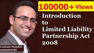 Limited Liability Partnership Act 2008  CA CS CMA LLb [upl. by Aerdnaek]