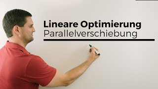 Lineare Optimierung Parallelverschiebung der Zielfunktion Eckpunkt bestimmen Maximierung [upl. by Adlih980]