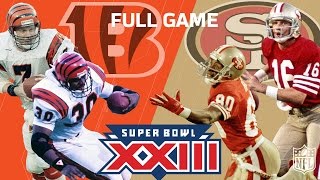 Super Bowl XXIII quotMontana amp Rices Legendary Performancequot  Bengals vs 49ers  NFL Full Game [upl. by Colbye]