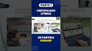 📌 Certificado Literal de Partida  SUNARP Parte 1 [upl. by Cobb]