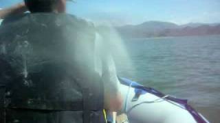 Sea Eagle inflatable boat with Mercury 15 HP outboard [upl. by Skippie]