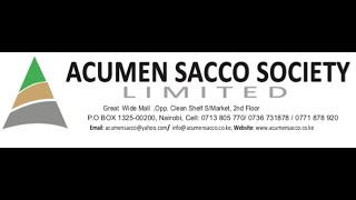 15th AGM for Acumen Sacco Limited 2022 [upl. by Eidnac]