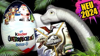 Kinder Überraschung ® Jurassic World ™ Riesen Ei 2024  Brachiosaurus  Unboxing [upl. by Ecirum446]